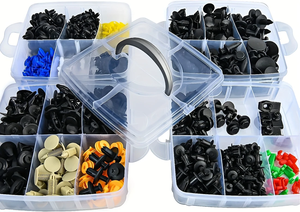 240 पीसी बम्पर क्लिप + 5 पीसी बम्पर क्लिप कार क्लिप प्लास्टिक रिवेट्स फास्टनरों किट फास्टनरों किट लोकप्रिय ऑटो पिन रिवेट्स - Product Image 5