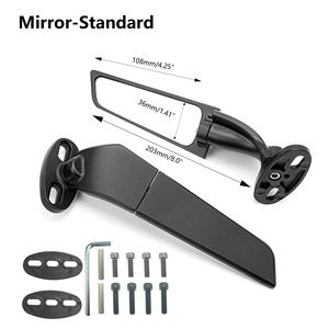 Rétroviseur de moto à aile fixe pour <span class=keywords><strong>Suzuki</strong></span> GSX600 Kawasaki <span class=keywords><strong>Ninja</strong></span> pour <span class=keywords><strong>250</strong></span> - Product Image 6