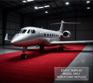 <span class=keywords><strong>Modelo</strong></span> de Simulación de Jet Privado Personalizado, Decoración de Hangar Corporativo con Acabado Pulido de Alto Brillo - Product Image 1
