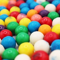 Fourniture en vrac OEM Chewing-gum Boule fruitée Motif pastèque Goût sucré Sans sucre Menthe Café Aromatisé Bubble-Gum Boîte Bouteille Sac