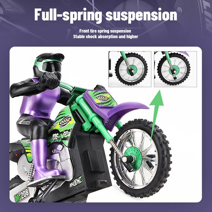 Rc Dirt Bike Remote Control RC Stunt Motorcycle Car 1/6 High Speed