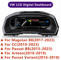 Dernière voiture d'origine écran LCD complet cluster numérique cockpit virtuel vitesse compteur intelligent tableau de bord pour VW Passat B8 CC Arteon Variant