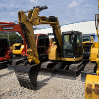 Mini-excavatrice d'occasion Caterpillar CAT308E2 de 8 tonnes, de haute qualité et à bas prix, avec moteur et pompe, puissance de 55,7 kW