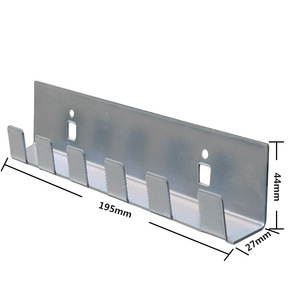 Support mural pour outils avec panneau perforé et porte-clés hexagonal, système de rangement mural - Product Image 5