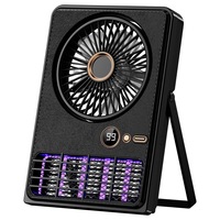 Ventilateur miniature intelligent pour la maison, lampe anti-moustiques avec choc électrique, tue-insectes et flux d'air silencieux pour la chambre et le bureau