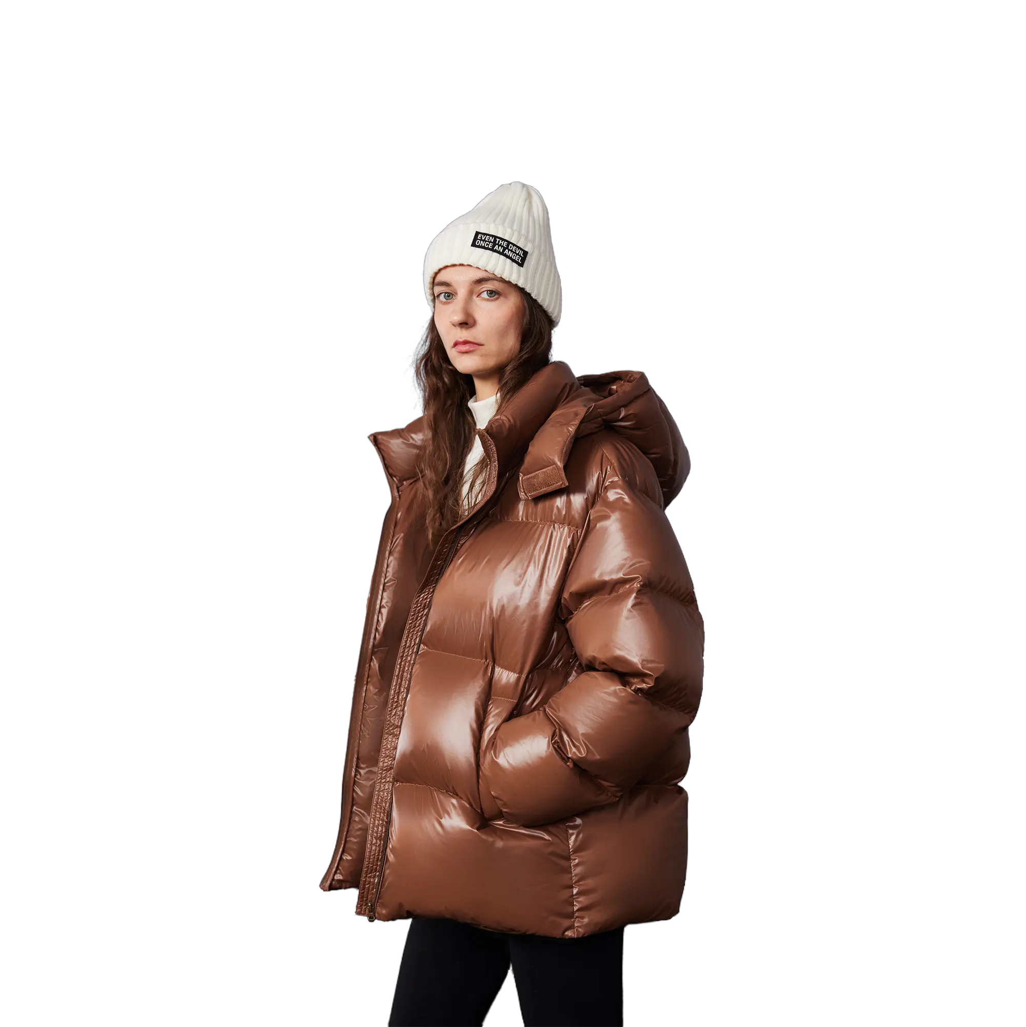 800+ Fill Power Down Jacket Coat Hooded Thick Parent-child Outfit Windproof -40 Degrees Celsius Wearable Super Warm