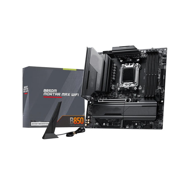 Reliable MAG B850M MORTAR MAX WIFI AM5 Mainboard DDR5 Boost PCIe 5.0 x16 Wi-Fi 7 5G LAN M-ATX for Ryzen 9000