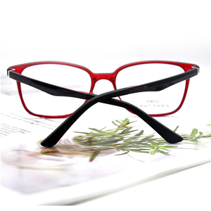 Ôn Châu Nhà Máy Khung Hình Đầy Đủ Giá Rẻ Khung Quang Ultem Kính Khung Với Màu Đỏ Đen - Product Image 2