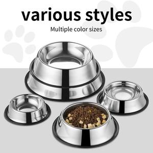 Mangkuk anjing Anti karat, mangkuk anjing Anti selip, mangkuk hewan peliharaan mewah, mangkuk anjing Stainless Steel - Product Image 3