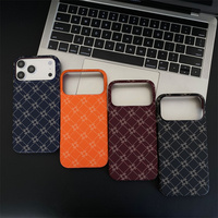 Funda Magnética de Fibra de Carbono para Teléfono Móvil, Diseño Floral, para iPhone 17 16 15 Pro Max Ultra, Cubierta Trasera Magnética TechWoven
