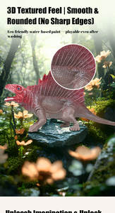 Ensemble de jouets dinosaures Tyrannosaurus <span class=keywords><strong>Rex</strong></span> pour enfants avec boîte de rangement grande <span class=keywords><strong>capacité</strong></span> et carte éducative sur les animaux - Product Image 5