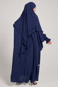 Wholesale New Arrival ODM Summer <b>Abaya</b> Polyester Two pieces for Women Dubai <b>PRAYER</b> Hijab <b>Abaya</b> - Product Image 3
