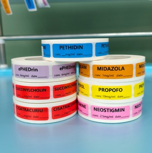 500 étiquettes/rouleau pour médicaments, résistantes à l'alcool et à la déchirure, pour seringues - Product Image 1