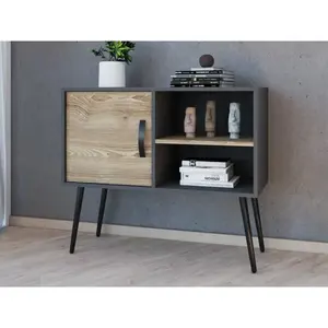 Kursi makan furnitur hitam 100-600mm besi logam, kursi makan kayu padat kontemporer Modern