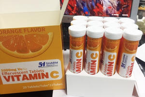 Compresse effervescenti di collagene sfuse all'ingrosso da 1000Mg integratore alimentare per compresse effervescenti di vitamina <span class=keywords><strong>C</strong></span> al gusto di arancia - Product Image 3