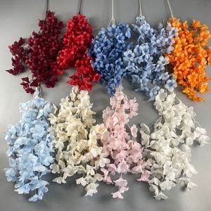 Guirnalda de Flores Artificiales de Seda, Rama Individual, Alta Simulación, Decoración para Bodas y Hogar, Blanco, Rosa, Champán, Azul, Rojo - Product Image 1