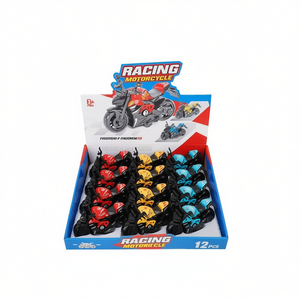 Racing Motorcycle Friction Powered 12 Pcs <b>Display</b> <b>Box</b> 9x8x14 Cm Toy Vehicle - Product Image 2