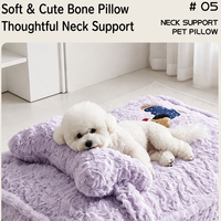 Nouveauté 2026 : Lit pour animaux de compagnie en peluche personnalisé par le fabricant – Coussin de couchage de luxe chaud et lavable pour chiens, chats, chiots et chatons