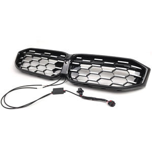 Parrilla Delantera para BMW Serie 3 G20 G28, Diseño de Meteoro, Iluminada, con Arnés de Cableado - Product Image 1