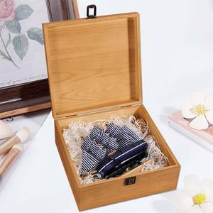Wooden <strong>Box</strong> Storage <strong>Box</strong> Container with Hinged Lid and Front Clasp Wood <strong>Box</strong> for Crafts Art Hobbies and Valentine's Day Decoration - Product Image 3