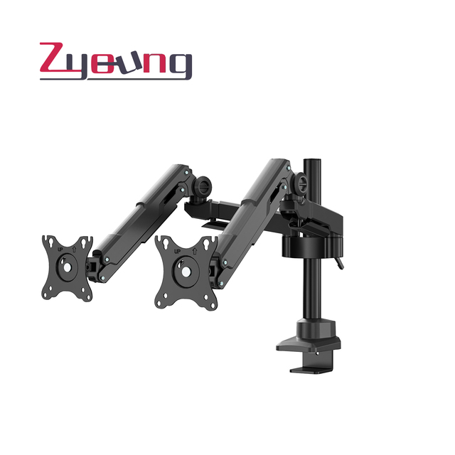 Universal Gas Spring Dual Monitor Arm Stand Adjustable Monitor Holder Mount Bracket