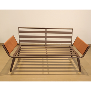 Design semplice soggiorno mobili stile minimalista divano set in legno massello poltrona singola con cuscino - Product Image 5