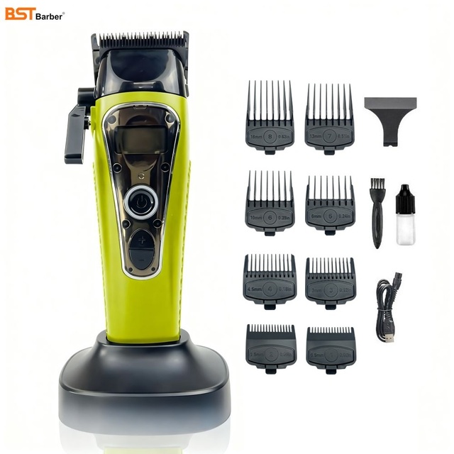 2026 NEW OEM BLDC Professional Electric Barber Hair Clippers with DLC Blade Salon Haarschneider Cordless Hair Trimmers Clippers