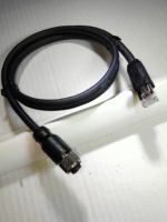 Câble RJ45 Cat5e M12 à angle droit 8 broches femelle en cuivre nu de haute qualité, isolation PVC haute flexibilité 8*0.52 300V/250V