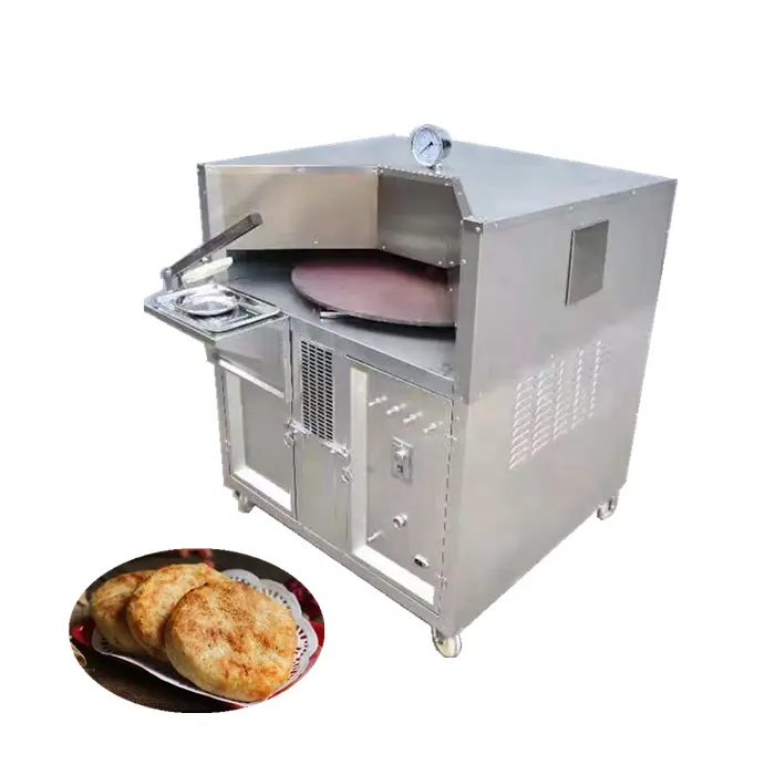 Tandoor Oven Mini Pizza Chapati Roti Lahmacun Oven Putar Gas Stainless Steel Oven Putar Listrik
