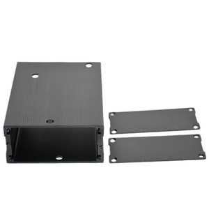 ตัวเรือนอะลูมิเนียมขนาด 100x60x50 มม. สำหรับกล่องอิเล็กทรอนิกส์ควบคุมพาวเวอร์ซัพพลายพร้อมแผงปิด - Product Image 1