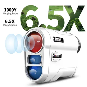 Rechargeable Laser Range Finder Distance Measuring Golf Rangefinder With Slope Flagpole Lock And Vibration For Golfing
