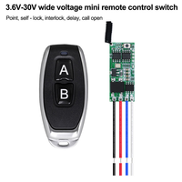 Módulo Transmisor Receptor Universal de Código de Aprendizaje 315MHz 433MHz DC 3V 30V Placa de Control Mini LED de Canal Único
