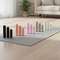 Haltères en silicone écologiques personnalisables avec logo, pour Pilates, yoga, gym à domicile, fitness, 1 kg/1,5 kg/2 kg/2,5 kg, colorés, unisexes, portables, antidérapants