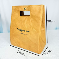 Sacs à déjeuner en papier Tyvek Dupont lavables pour femmes et hommes, sacs à déjeuner isothermes en aluminium pour étudiants avec logo