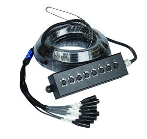 Cavo Audio Multicanale <span class=keywords><strong>XLR</strong></span> da 30m a 6/8 Canali con Scatola di Giunzione per Studio di Registrazione e Uso sul Palco - Product Image 1