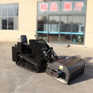 Minicargadora de oruga aprobada por EPA y CE, cargadora hidráulica diésel de oruga de goma, cargadora frontal, bomba de llave fiable incluida - Product Image 1