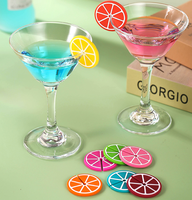 Marqueurs à vin en silicone, accessoires de bar pour identifier les boissons à la maison ou en plein air pour les anniversaires, les mariages et les enterrements de vie de garçon, 8 pièces