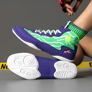 รองเท้ากีฬาสำหรับฝึกซ้อมฟิตเนส คลาสสิค สำหรับทุกเพศ เหมาะสำหรับการต่อสู้แบบฟรีสไตล์ ยิม กีฬา มวยปล้ำ รองเท้าตาข่ายสำหรับฤดูร้อน รองเท้าบู๊ทสำหรับชกมวย - Product Image 4