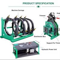 Machine de soudage par fusion à bout hydraulique HLY-200, fabriquée en Chine, adaptée aux tuyaux en PE, PP, PB, PVDF, HDPE, PVC