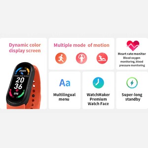 Pulsera inteligente M6, reloj deportivo con control del ritmo cardíaco y de la presión sanguínea, resistente al agua, M4, M5 - Product Image 5