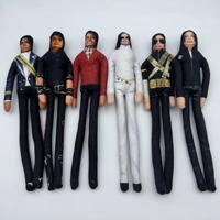 Figurine en peluche articulée Michael Jackson pour cosplay, poupée souple décorative, accessoire de collection, cadeau