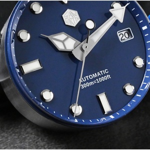 Reloj San Martin SN0009 Nuevo de 44 mm Water Ghost Diver para Hombre, Reloj Mecánico Automático NH35 de Lujo para Negocios, Zafiro, Resistente al Agua 200 m - Product Image 6