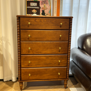 Mueble de Almacenamiento de Madera Maciza Estilo Hepburn, Mueble Auxiliar de Almacenamiento para el Hogar - Product Image 1