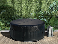 Spa gonflable portable sur mesure pour 3-4 personnes, bain à remous extérieur, jacuzzi, bain de massage, piscine, design moderne, durable, relaxation