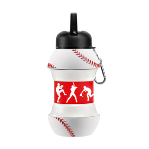 Kids Sports Silicone <b>Water</b> <b>Bottle</b> Collapsible <b>Football</b> Soccer Ball Drinking Cup Leak Proof <b>Water</b> <b>Bottle</b> for School - Product Image 4