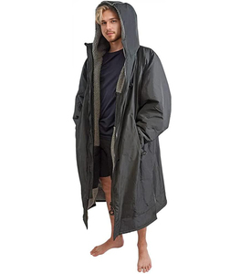 Áo choàng cưỡi ngựa nhanh khô 300gsm, chất liệu microfiber khô thoáng, lót lông <span class=keywords><strong>sherpa</strong></span>, chống thấm nước, có mũ trùm đầu, dùng được khi bơi lội - Product Image 5