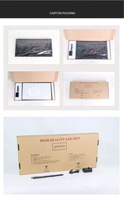 Cartelera abierta Led para interiores de salón de peluquería de 12*24 pulgadas, pantalla de barbería de publicidad abierta animada con luz - Product Image 6