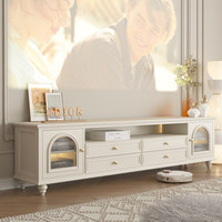Amerikanischer Luxus-TV-Schrank aus Massivholz mit Stauraum, Modern Minimalistisch für Hotel, Kleine Wohnung, Schlafzimmer, Wohnzimmer