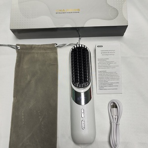 Cepillo Eléctrico Inalámbrico para el Cabello, Cepillo Alisador Profesional con Calor, Estilizador en Caliente, Cepillo Alisador de Cabello Inalámbrico - Product Image 3