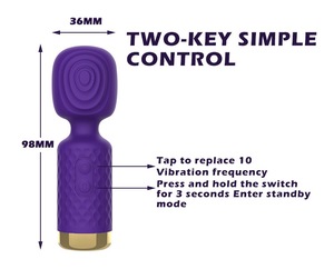 Masseur vibrant rechargeable XLN - Masseur portable puissant en silicone pour le point G, jouet sexuel personnel pour femmes - Product Image 2